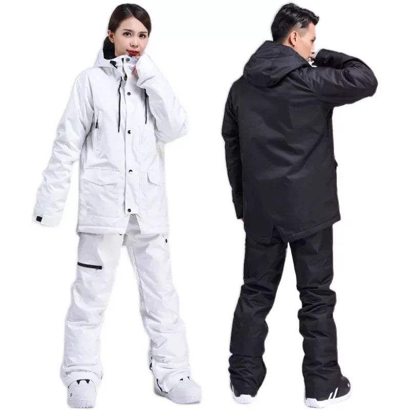 

Женский лыжный костюм зимняя теплая куртка для сноуборда ветрозащитные водонепроницаемые лыжные штаны дышащая теплая Лыжная одежда пальт...