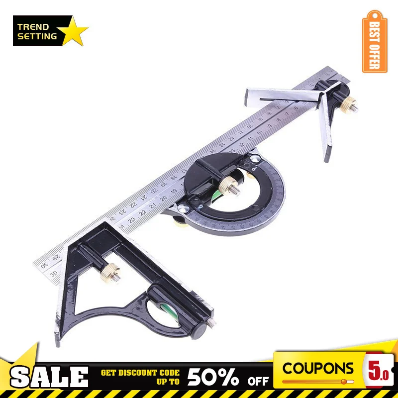 

Измерительная линейка LAMEZIA 3 в 1 300 мм