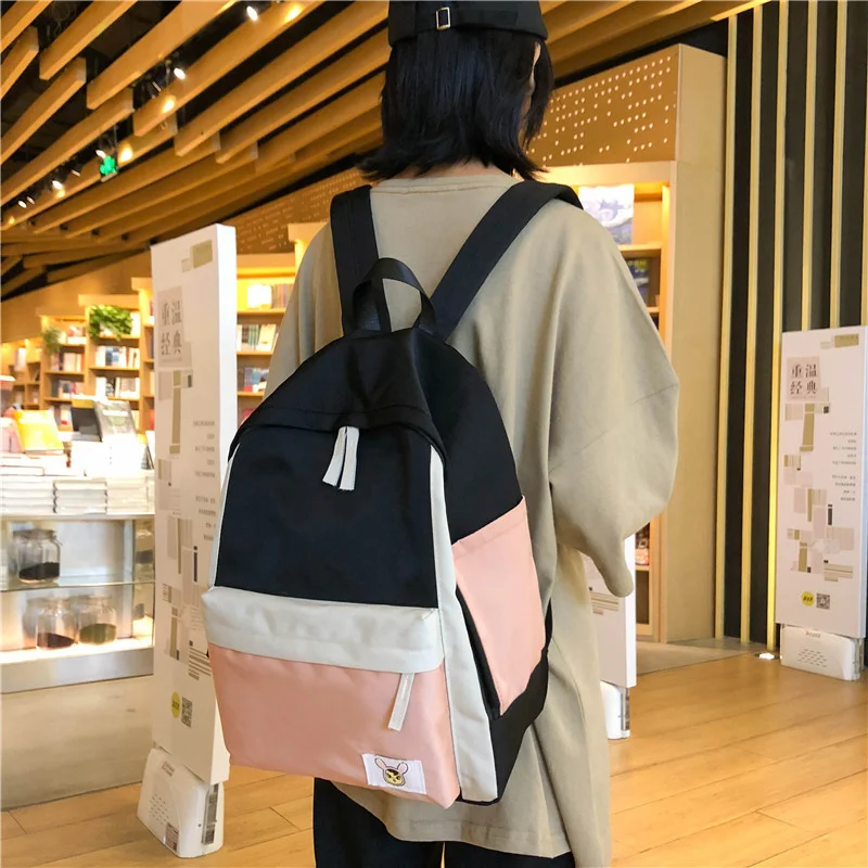 

2022 Female High Quality Canvas Travel Backpack Women Mochila Feminina Sac A Dos Back Pack School Bags For Teenage Girl Rucksack