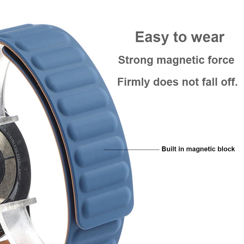 20mm 22mm watch strap for samsung galaxy watch 3 46mm 42mm silicone magnetic band active 2 strap bracelet for huawei watch gt 2 free global shipping