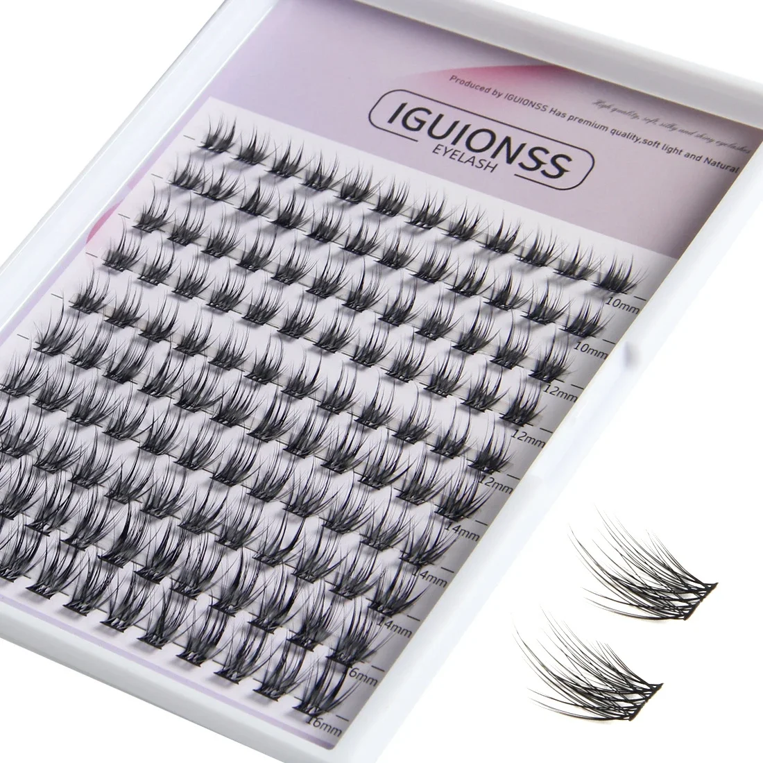 Lash Clusters DIY Eyelash Extensions 120 Clusters Lashes MIX 10-16mm 10 Styles C D Curl Individual Lashes