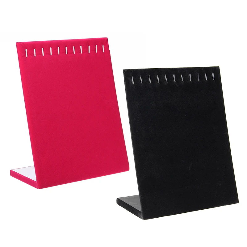 

Вельветовая вешалка для ювелирных изделий, 11 крючков, органайзер для сережек, браслетов, ожерелий, демонстрационный держатель