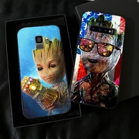 marvel groot for samsung galaxy s10 s9 s8 plus lite s10e for samsung s10 5g phone case tpu back soft carcasa liquid silicon