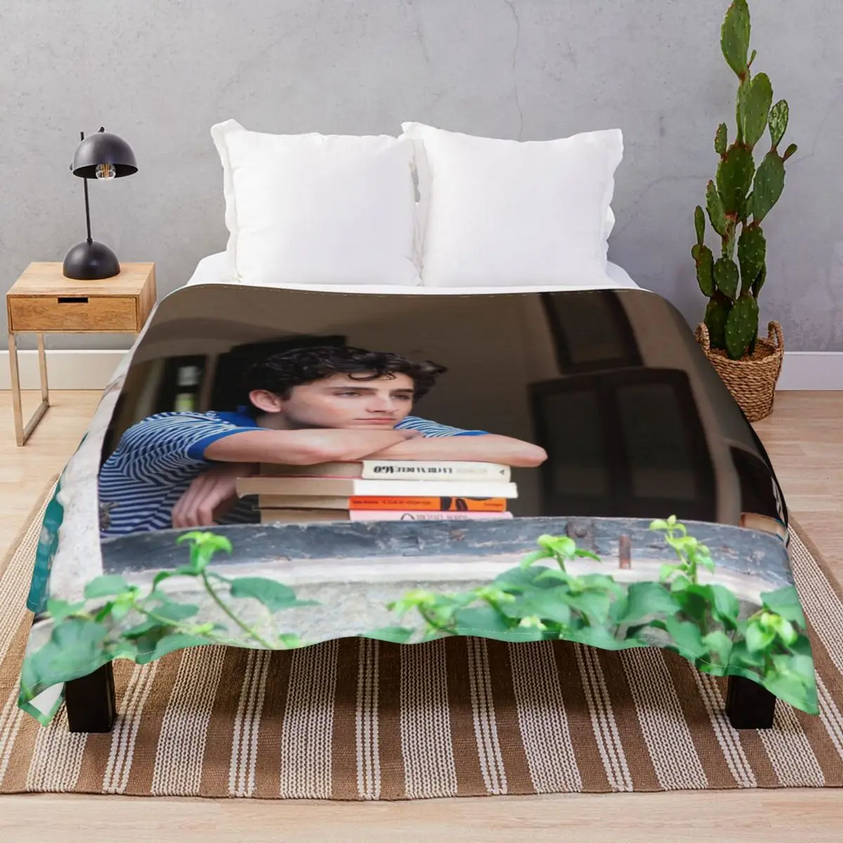 Timothee Chalamet Blanket Velvet Plush Decoration Portable Throw Blankets for Bedding Home Couch Camp Office