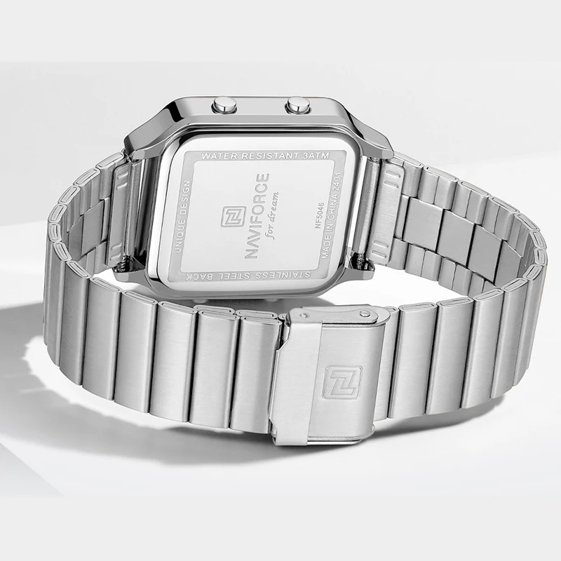 Новый стиль NAVIFORCE женские электронные часы ЖК-цифровой дисплей