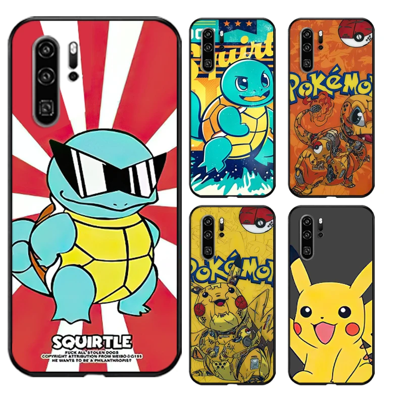 

Pokemon Pikachu Phone Cases For Huawei Honor P20 P20 Lite P20 Pro P30 Lite Huawei Honor P30 P30 Pro Back Cover Soft TPU