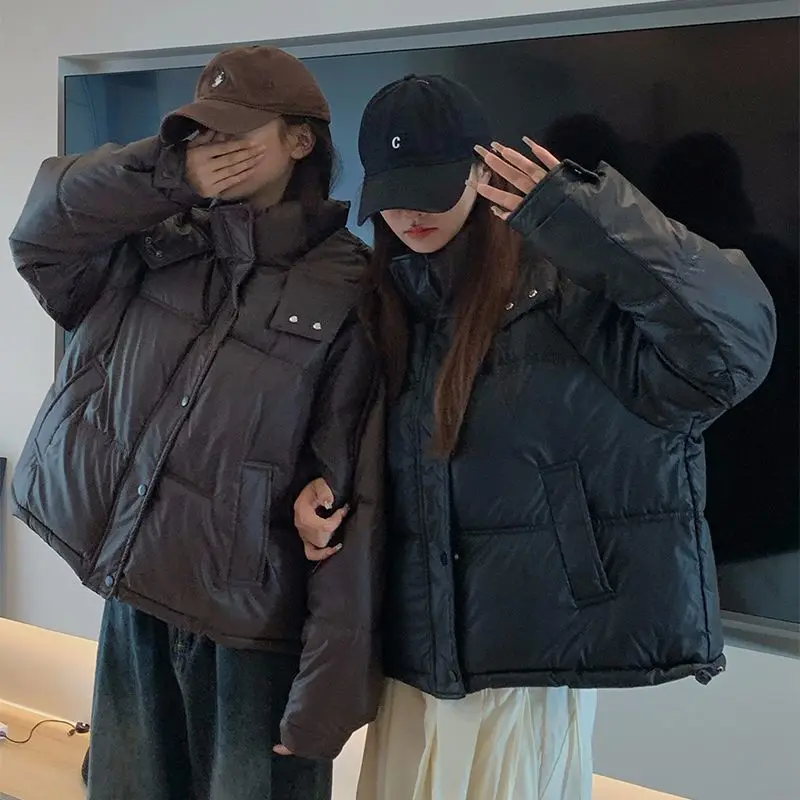 Gaganight Женская пуховая куртка из хлопка новинка 2024 зимняя Свободная