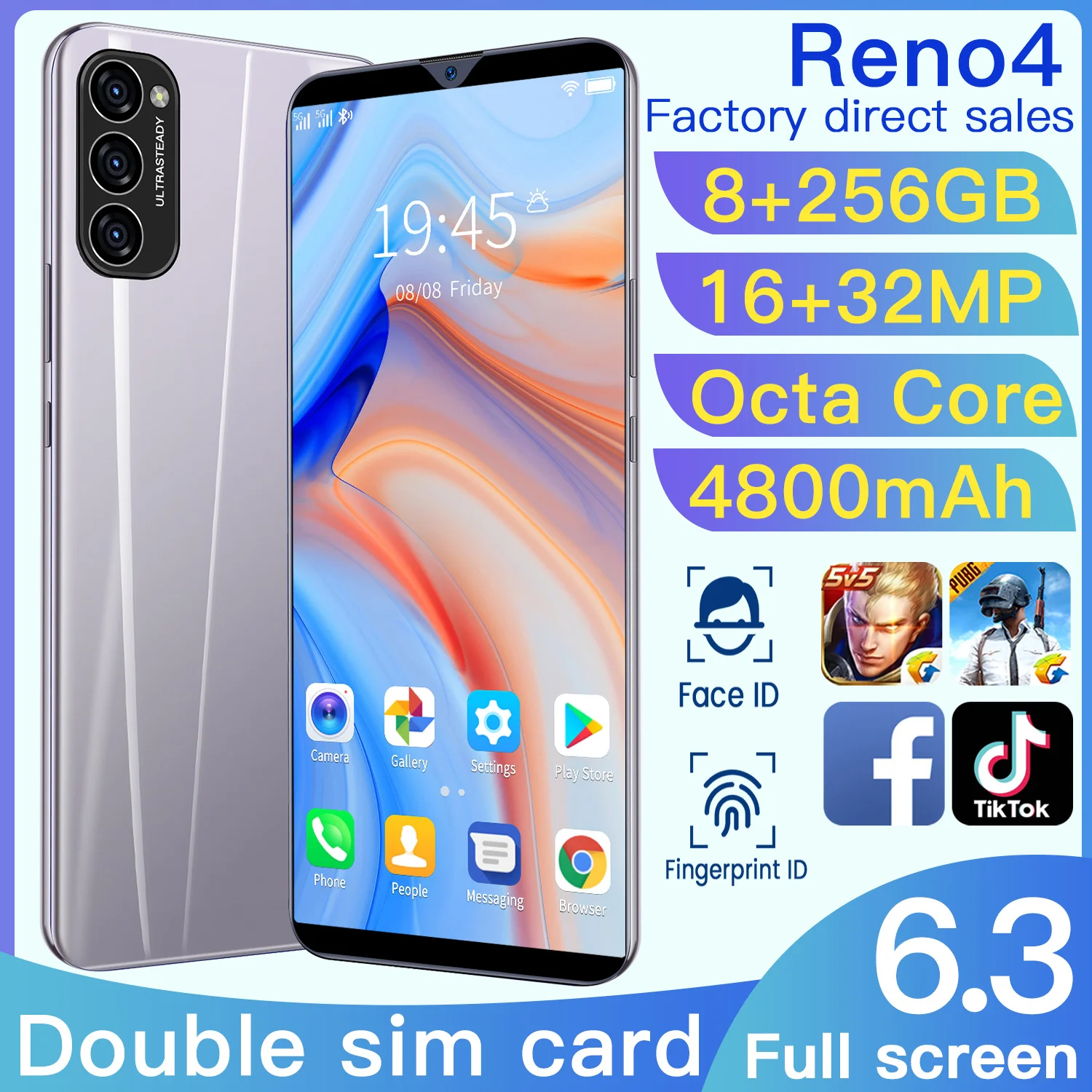 

Global Version Reno7 Pro Smartphone 16GB+512GB 6.8inch Android iPhone Cellphones Mobile Phone Celulares Vivo Oppo Samsung Huawei