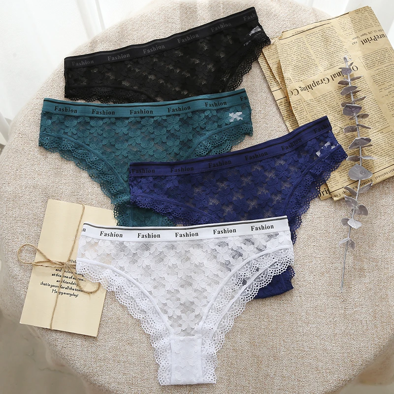 

Women's Panties 1Pcs Soft Women Underpants Solid Color Briefs Sexy Lace Female Underpants Lingerie Comfort Underwear Panty