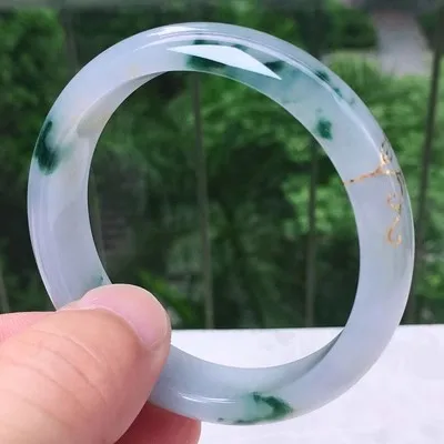 Ювелирные изделия zheru браслет из натурального бирманского нефрита 54 мм-62 мм