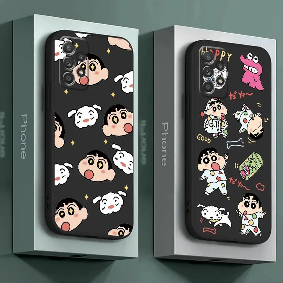 Crayon Shin Kend Chans Cover Phone Case for Samsung Galaxy A23 A11 A21s A33 A72 A52 A12 A14 A13 A73 A22 A54 A32 A24 Soft TPU