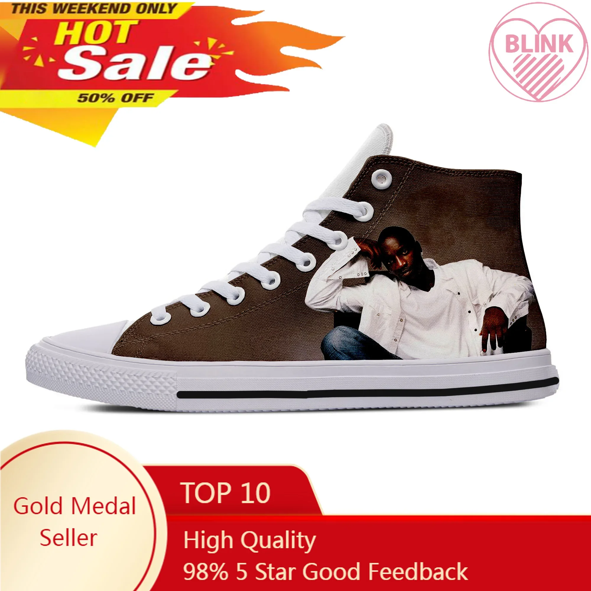 

Hot Latest Fashion Akon High Sneakers Men Women High Quality Handiness Casual Shoes High Top Lightweight Summer Board Shoes