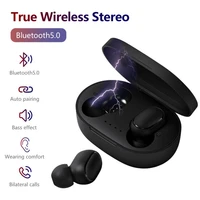 tws a6s wireless headphones bluetooth earphones headset with mic sport noise cancelling mini earbuds for xiaomi redmi a6s