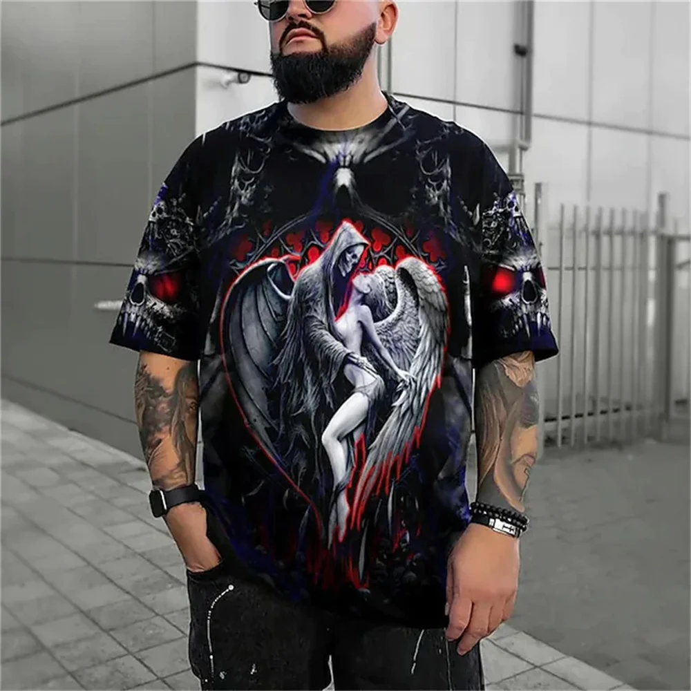 

Футболка мужская с 3D-принтом, короткий рукав, оверсайз, Орел, круглый вырез, повседневная винтажная уличная одежда, лето
