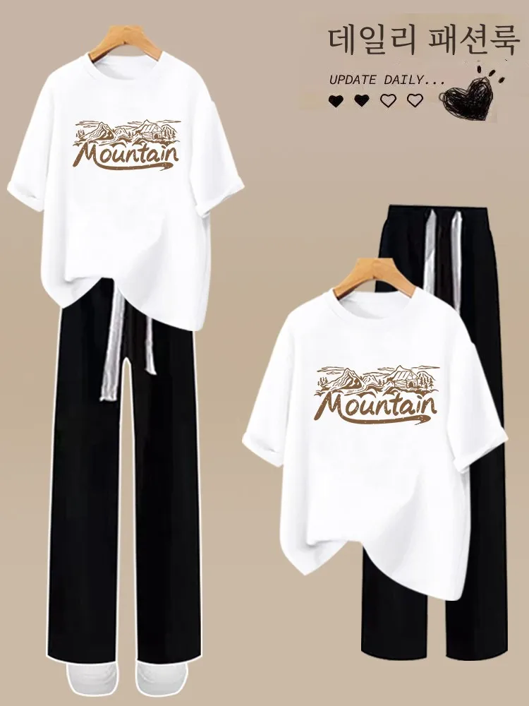  Комплект летней одежды для девочек одежда младших школьников брюки в стиле