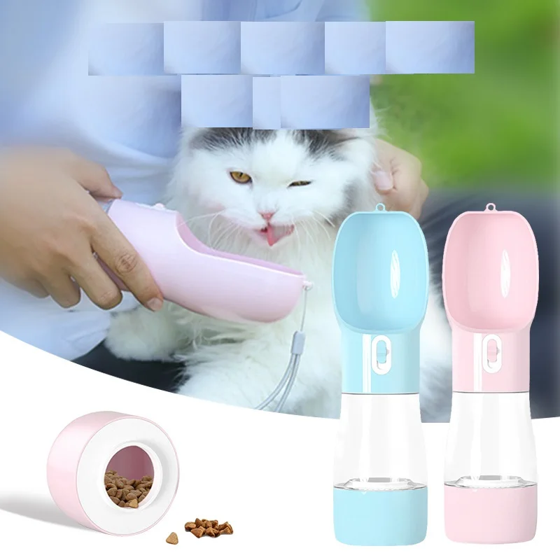 

Portable Pet Dog Water Bottle For Dogs Multifunction Dog Food Water Feeder Drinking Bowl Puppy Cat Water Dispenser Pet Products
