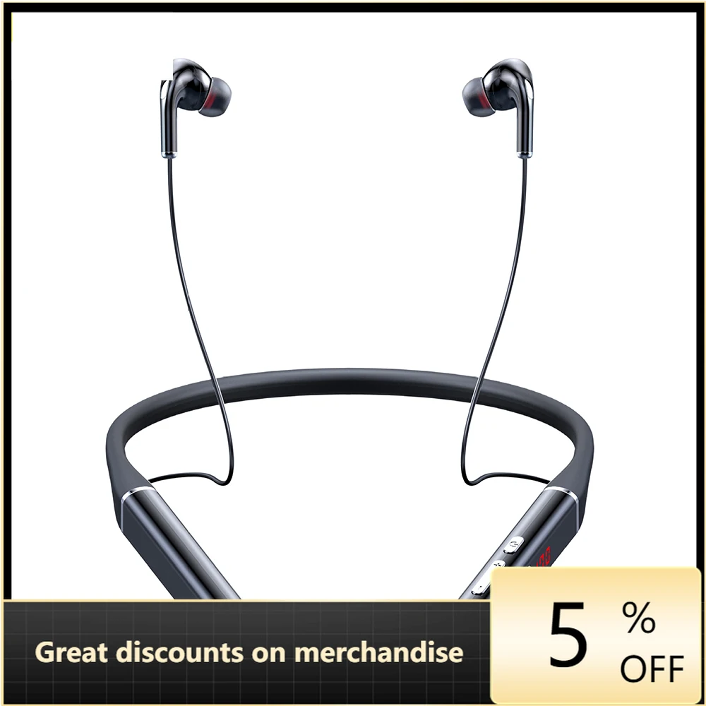 

Беспроводные Bluetooth-наушники S720, TWS, 100 часов работы, магнитный шейный ободок, спортивные водонепроницаемые наушники с шумоподавлением, гарни...