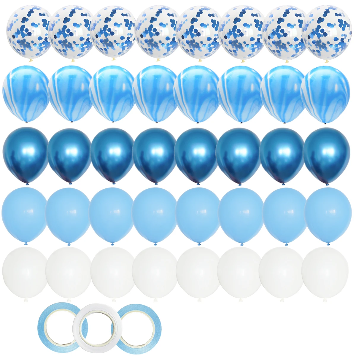 

40pcs/Set 12inch Blue Latex Confetti Balloons Its a Boy Girl Baby Shower Gender Reveal Birthday Party DIY Decoration Babyshower