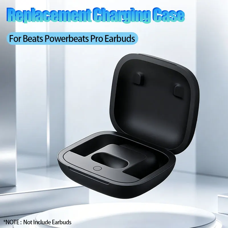 Фото Сменный зарядный чехол для наушников Beats Powerbeats Pro, аккумулятор емкостью 700 мАч, черная зарядная док-станция, чехол для хранения и зарядки, без наушников №2