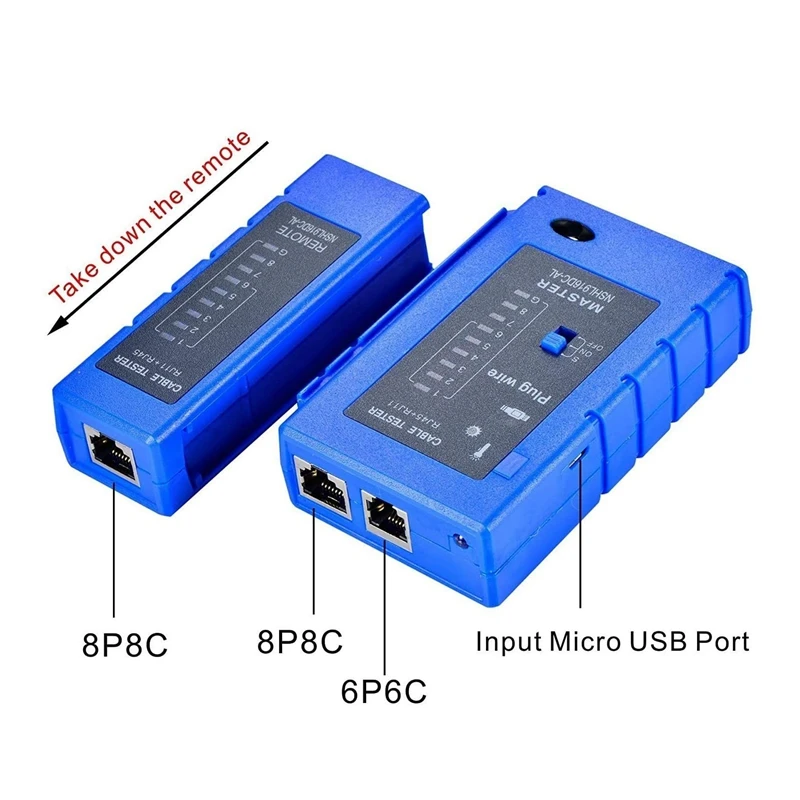Акция! Инструмент для тестирования кабеля er RJ45 RJ11 многофункциональный тестовый