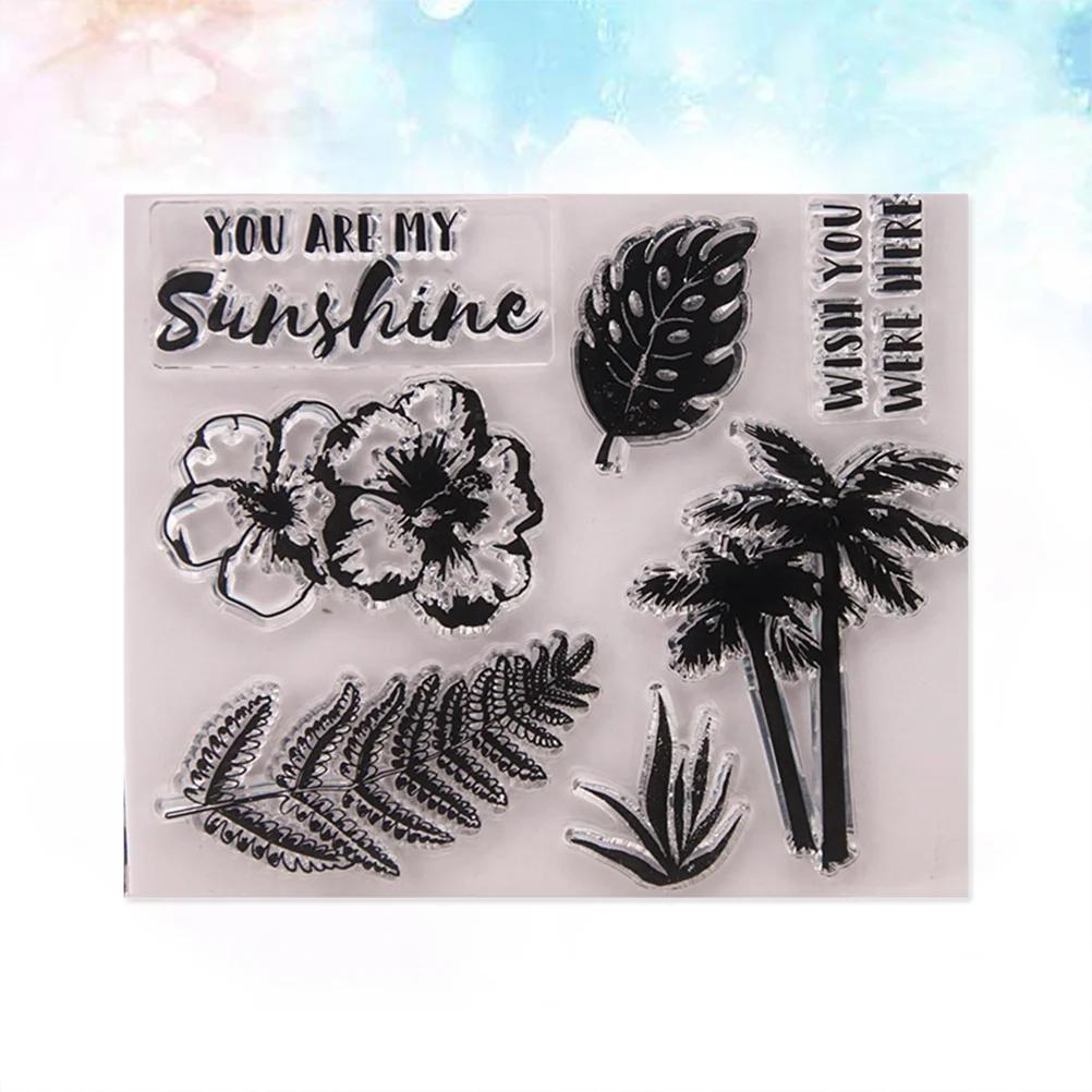 

1Pc Stamps Rubber Scrapbook Embossing Cling Seal Sheet for Craft Making Diary Photo Album