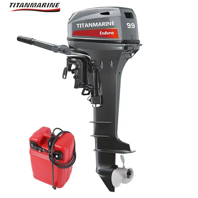 

TITANMARINE 2 stroke 9.9hp outboard motor marine engine long shaft compatible with original yamaha 6B4