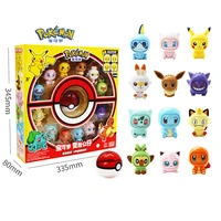 pokemon face changing doll pokeball model pikachu little fire dragon anime action figure collection childrens toy set cute gift