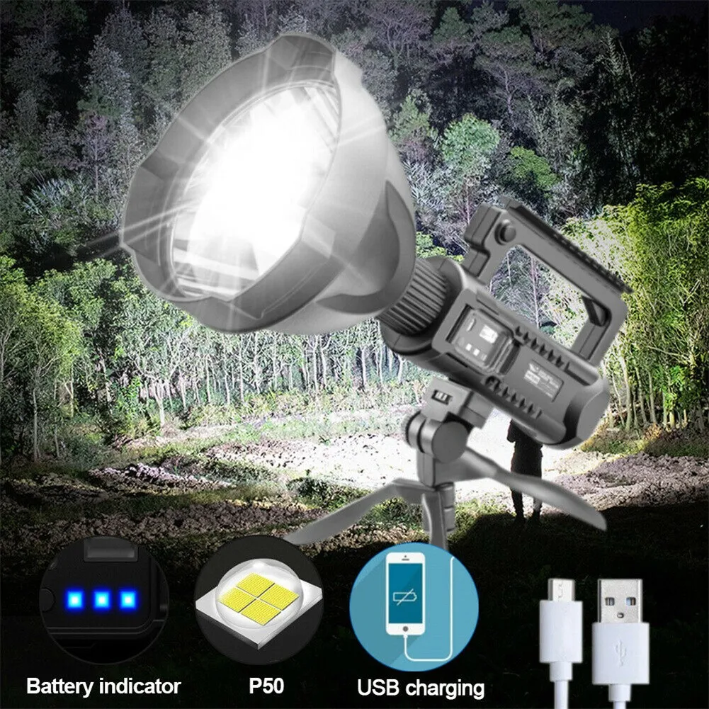 

Светильник СВЕТОДИОДНЫЙ P50 с зарядкой от USB, 4 режима, 350000LM 25W