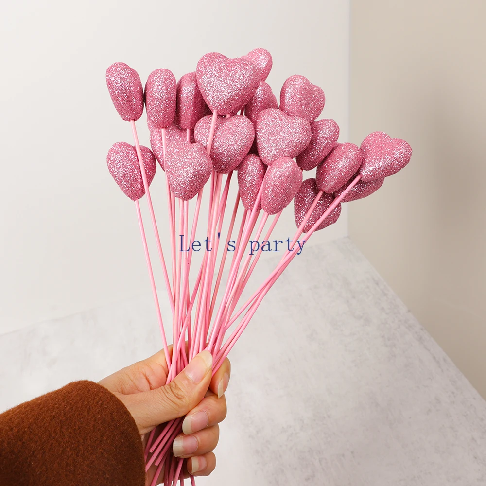 

Букет сердец из пенопласта для праздника