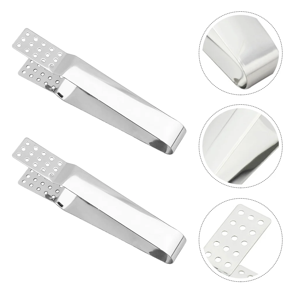 

1 pc Tea Bag Tong Multifunction Heat Resistant Small Stainless Steel Clamp Clip Teabag Squeezer for Tea House