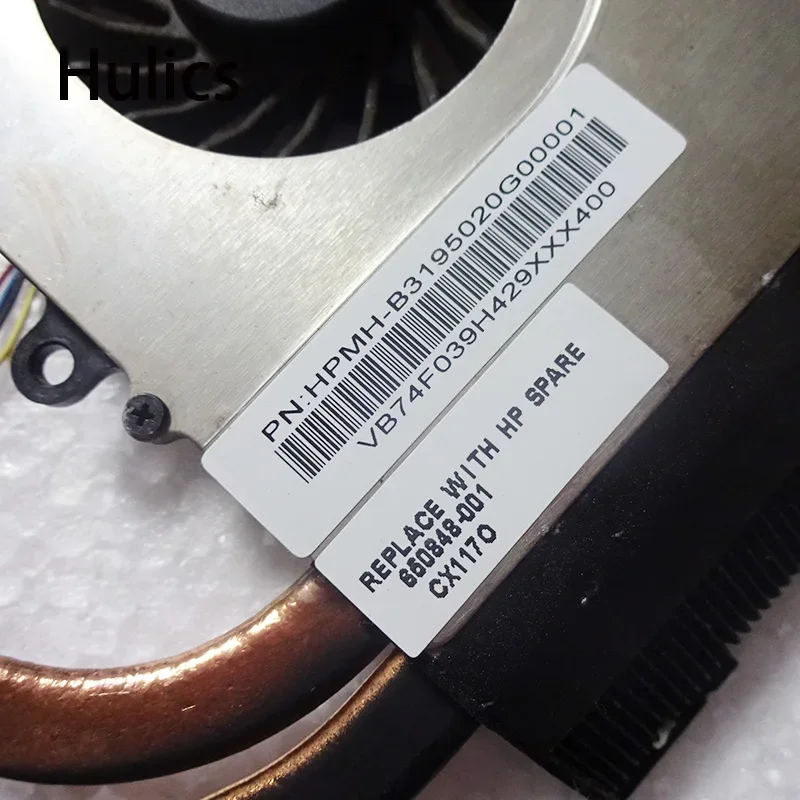 Hulics используется для HP Pavilion DV6-6000 Dv6 DV7-6000 DV7 охлаждающий радиатор ноутбука с