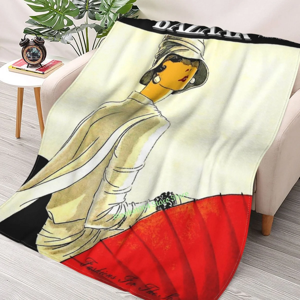 

Винтажное декоративное одеяло HARPERS BAZAAR 1928 для рекламных магазинов, диванов, спальни, детей и взрослых