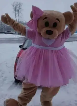 Hot Sale Foam Cute Bear Cartoon Mascot Costume Plush Christmas Fancy Dress Halloween