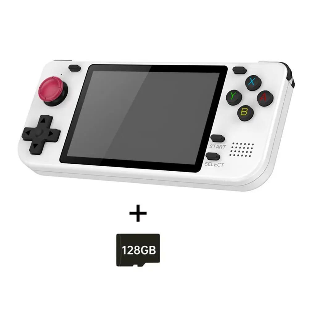 RGB10S 3.5-Inch IPS OGA Screen Open Source Handheld Game Console RK3326 3D Joystick Trigger Button Children's Gifts