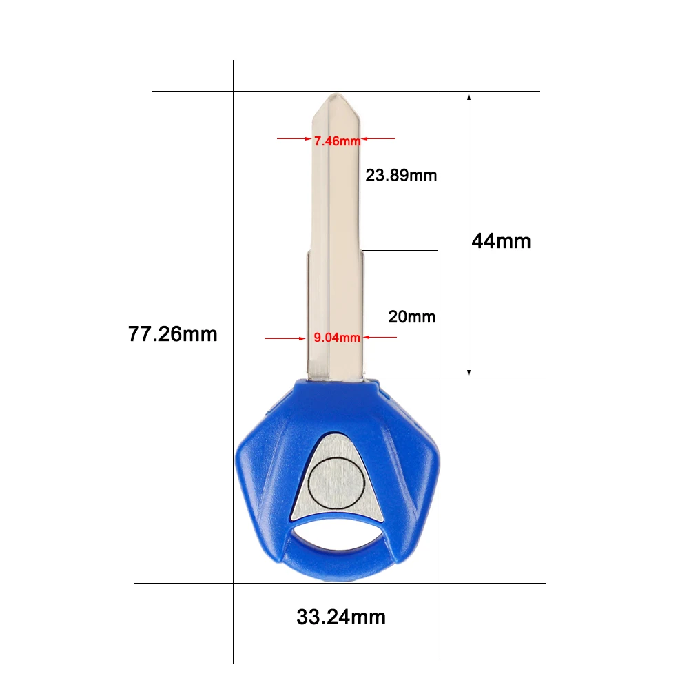 Фото Заготовка ключа для мотоцикла YAMAHA YZF XJR1300 FJR1300 MT09 MT07 XJ6 TMax FZ6 FZ8 R3 R1 R6 XJR400 SR400 YZF600 FZ1 с логотипом №2