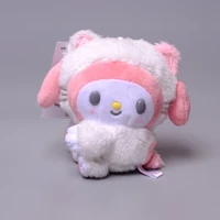 keychain bag kawaii mymelody kuromi high quailty sanrio plush peluche plush toys anime plushie pendant cute stuffed accessories