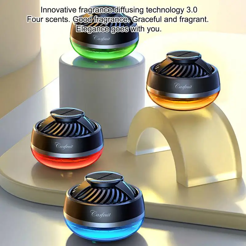 

Освежитель воздуха для автомобиля на солнечной батарее, вращающиеся аксессуары для ароматерапии, интерьерные прочные оригинальные аксессуары для внедорожников