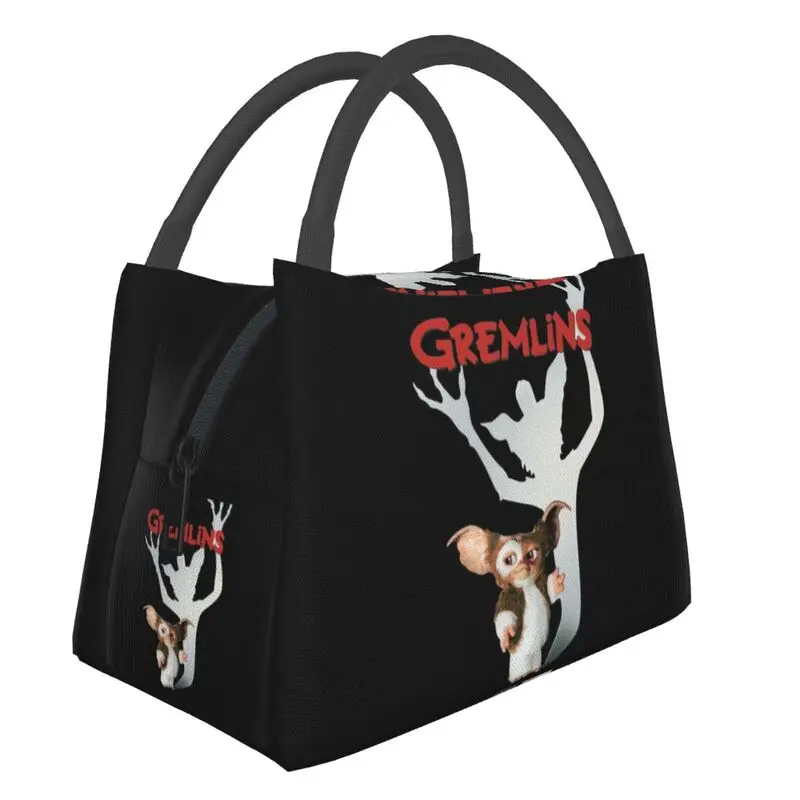

Vintage Gremlins Mogwai Gizmo Insulated Lunch Bags for Women Resuable Comedy Movie Thermal Cooler Bento Box Beach Camping Travel