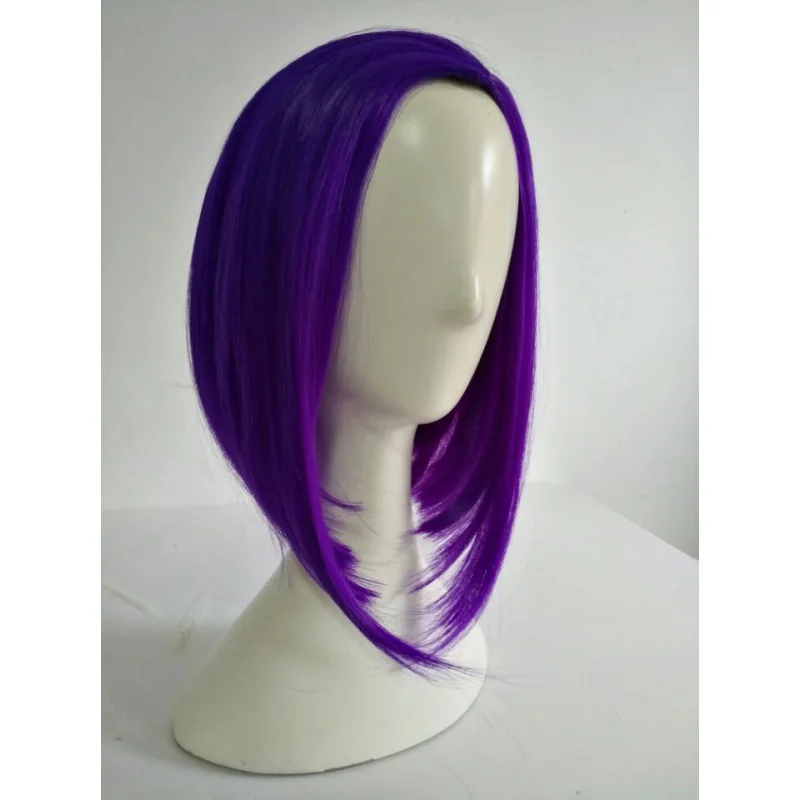 

Anime Raven Cosplay Wigs 35cm Bob Purple Short Heat Resistant Synthetic Hair Perucas Cosplay Wig Wig Cap