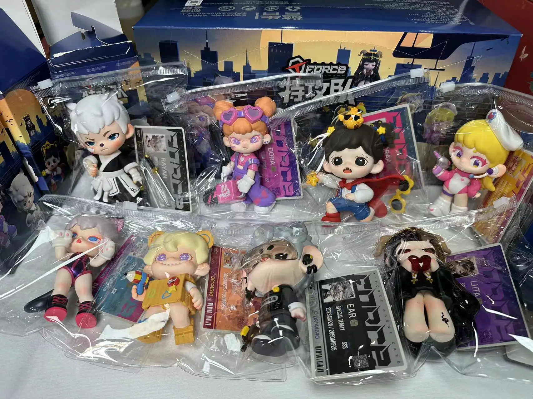 Оригинальные милые Аниме фигурки зораа Дора Рэй из серии атака силы маленькие