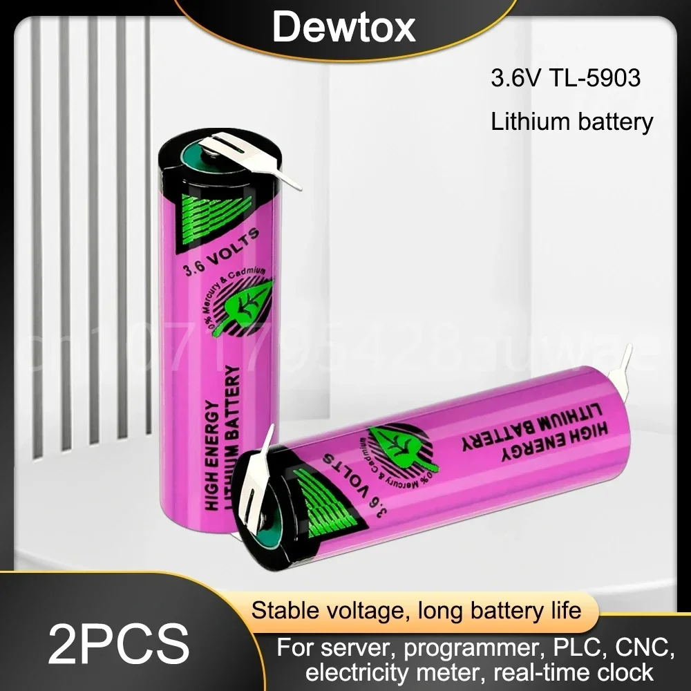 2 шт. 3 6 В ER14505 14500 TL-5903 литиевая батарея с контактами для оборудования ПЛК ЧПУ