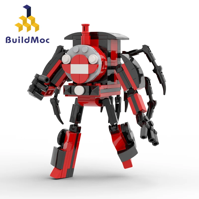 

Build MOC Choo Chooed Charles Transfer Train Stacking Blocks Collections Bricks Construction Kid Child Toy