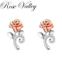 rose valley rose flower earrings for women fashion jewelry drop earrings girls birthday gifts dangle earring