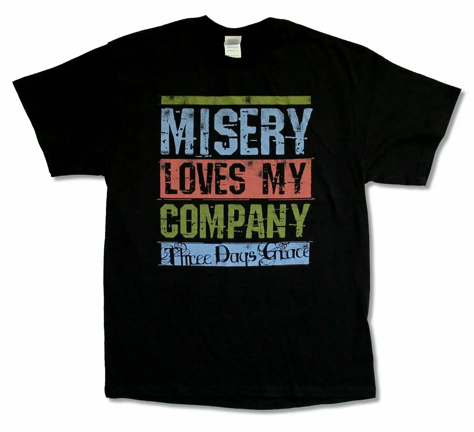 

Three Days Grace Misery Loves My Company Black T-Shirt New Band Merch