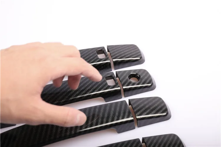 Наклейки на дверную ручку автомобиля из углеродного волокна для Nissan Qashqai j10 2007 2008