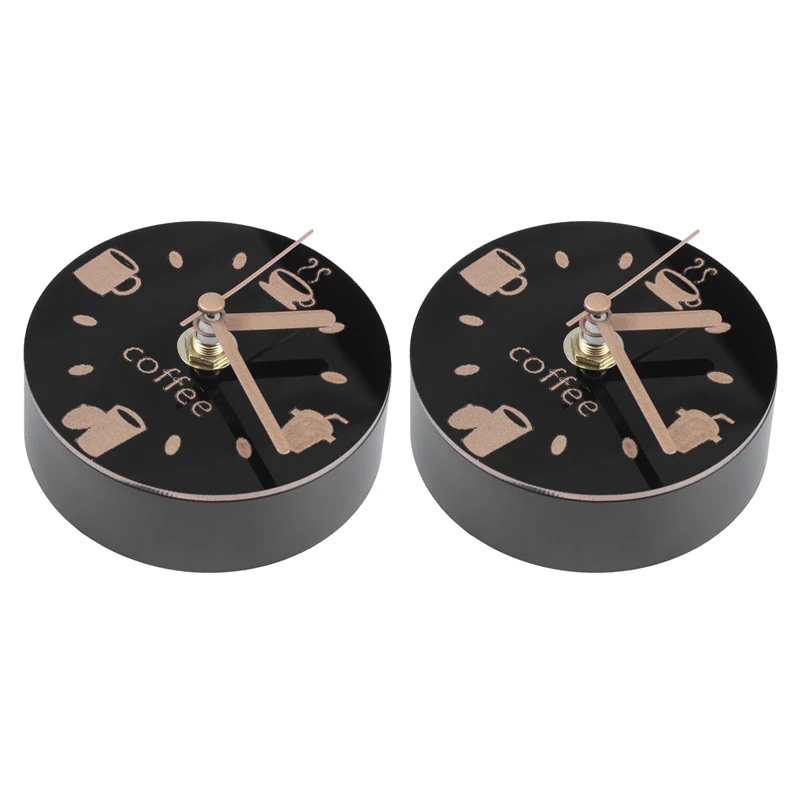 

2X Mute Refrigerator Magnets Souvenir Digital Self Adhesive Wall Clock Fridge Magnets Blanks Magnetic Board Watch Mural