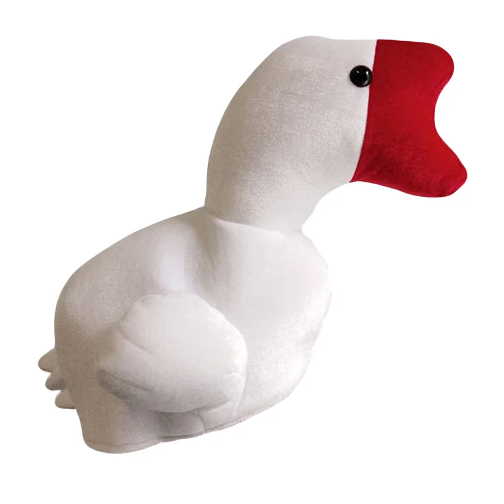 

Plush Goose Headgear Ear Muffs Hat Holiday Party Photo Booth Props Goose Plush Hat Cosplay Costume Hat Plush Crazy Hat