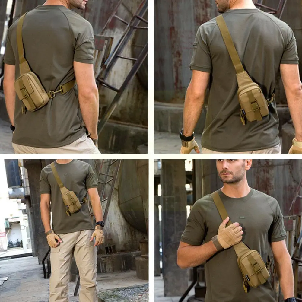 

Tactical Chest Bag Military Trekking Pack Edc Sports Bag Shoulder Bag Crossbody Pack Assault Pouch For Hiking Cycling Campi D9v8