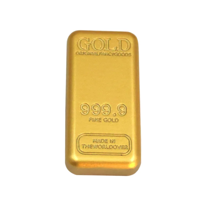 

Металлическая копия золотого слитка