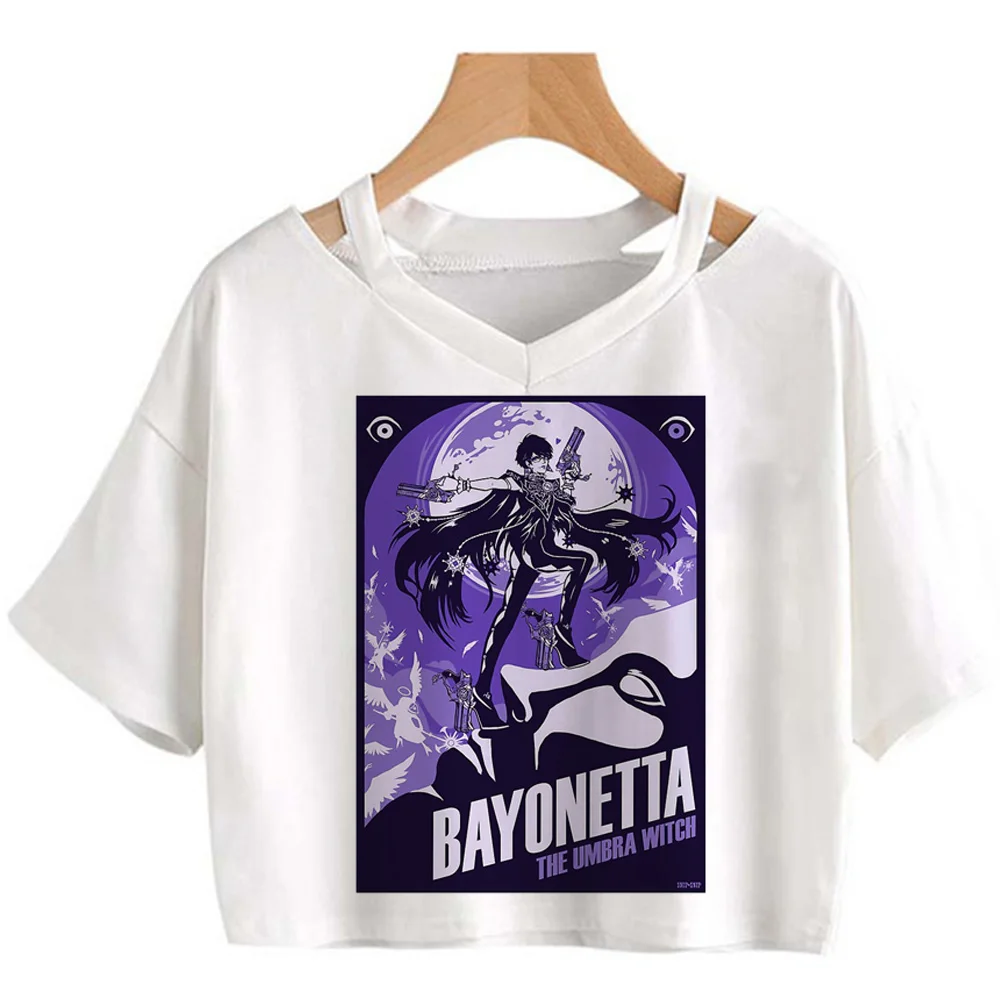 Женский топ с японской графикой Bayonetta летний для девушек дизайнерская одежда